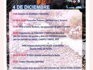 Miércoles 4 de diciembre, 12.30 L´arrancá en Corrobarcen