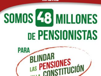 Nueva concentración nacional en defensa de las pensiones
