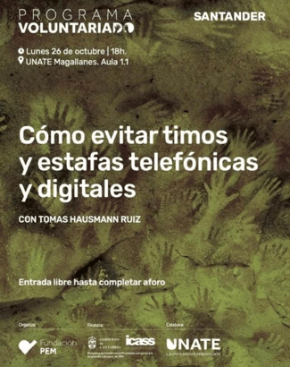 Santander acoge una charla gratuita sobre cómo evitar timos y estafas telefónicas y digitales Santander acoge una charla gratuita sobre cómo evitar timos y estafas telefónicas y digitales
